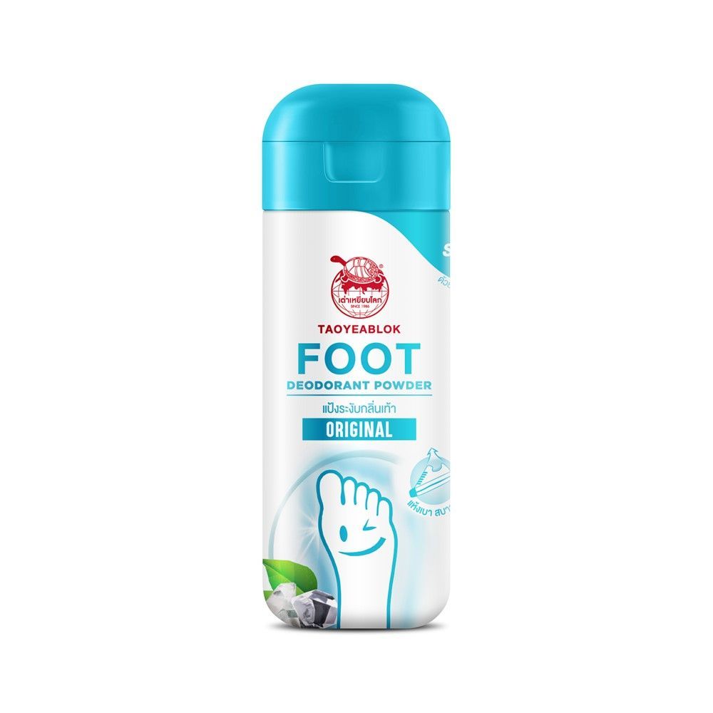 [สินค้าส่งด่วน] เต่าเหยียบโลก แป้งทาเท้า ออริจินัล 30 ก. TAOYEABLOK FOOT DEO ORIGINAL 30 G.