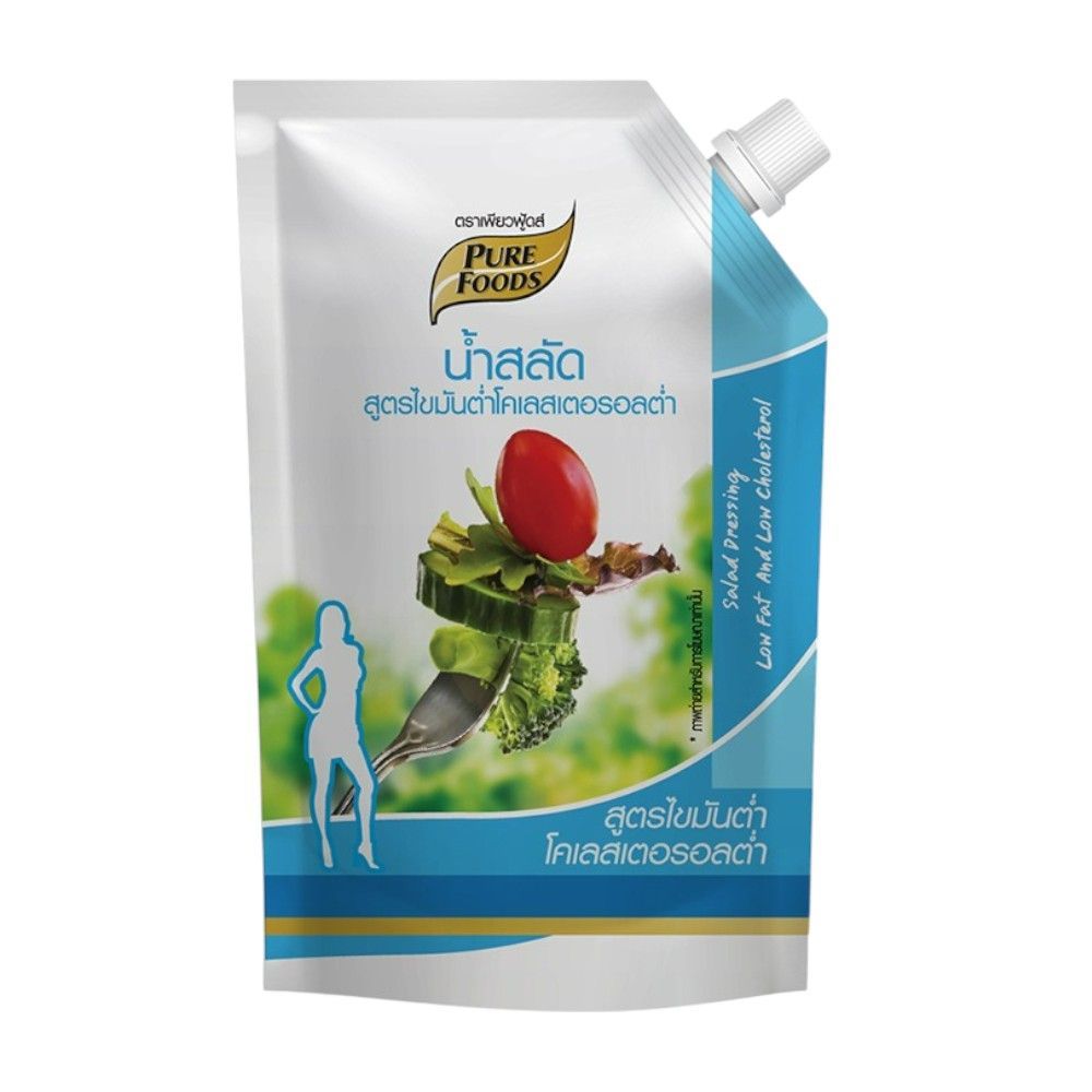 เพียวฟู้ดส์ น้ำสลัดครีมไขมันต่ำ 500 กรัม PURE FOODS LOW FAT SALAD CREAM DRESSING 500 G