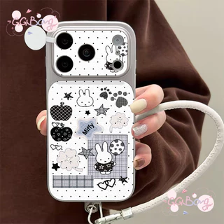 เคสไอโฟน17เคสเปลี่ยนผิวหนัง ลายกระต่าย คู่รัก น่ารัก เข้ากันได้กับIPhone 17 air 14 11 13 16 12 15 Pro Max 14 16 15 Plus