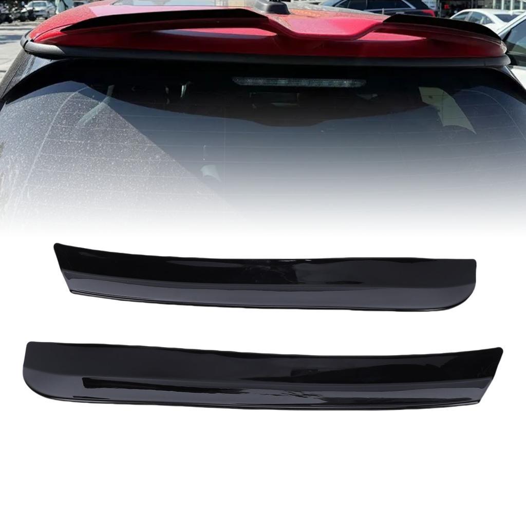 Ufriend Generic Universal Glossy สีดําด้านหลังสปอยเลอร์หลังคา Wing Extension สําหรับ Aerodynamic Enh