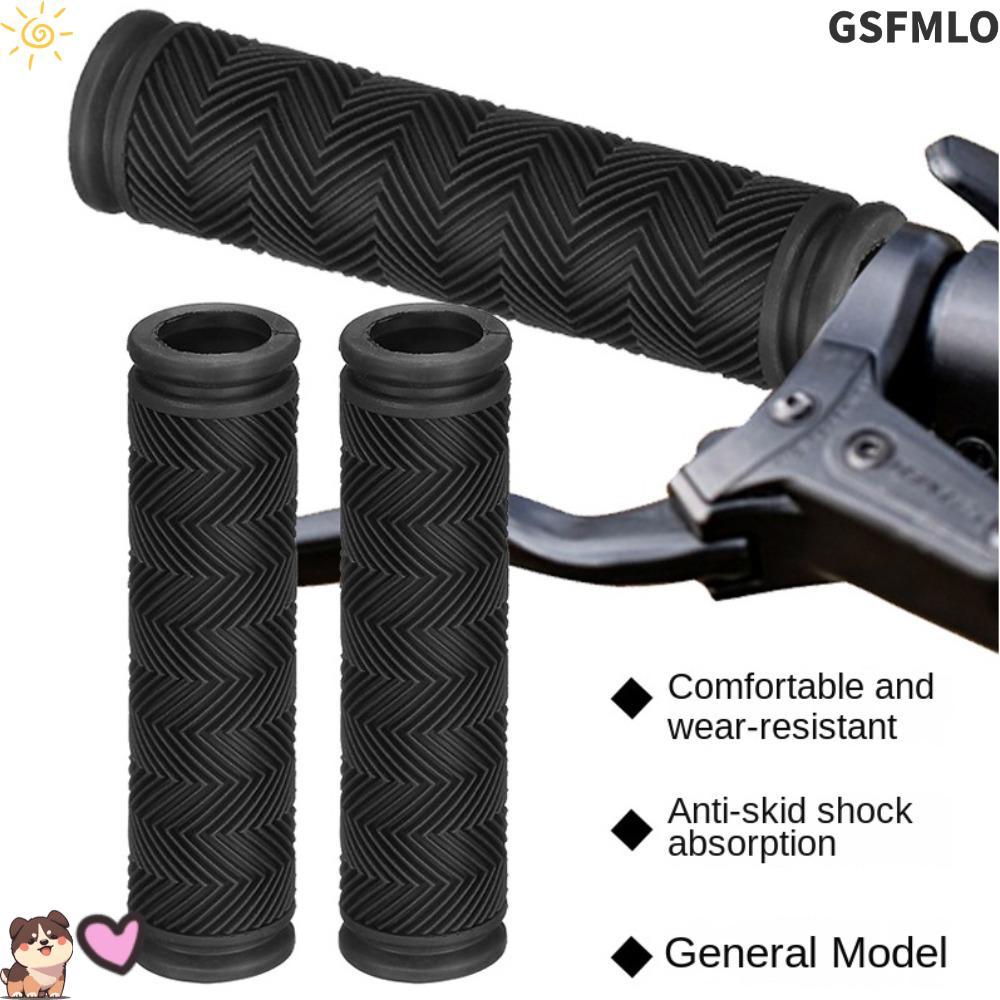GSFMLO ปลอกแฮนด์จักรยาน, ปลอกแฮนด์จักรยานสีดํากันลื่น, ยางหุ้มจักรยาน