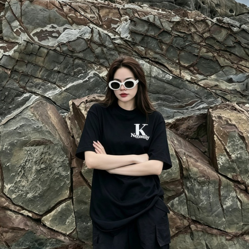【ส่งจากไทย】เสื้อยืดฤดูร้อนสไตล์อินสไตล์เกาหลี  เสื้อยืดแฟชั่น สวมใส่สบาย พิมพ์ลายดิจิตอล ผู้หญิง Clothing Tshirt ราคา ถูกที่สุด ดีลบีเคเค แกลเลอรีภาพที่ 7