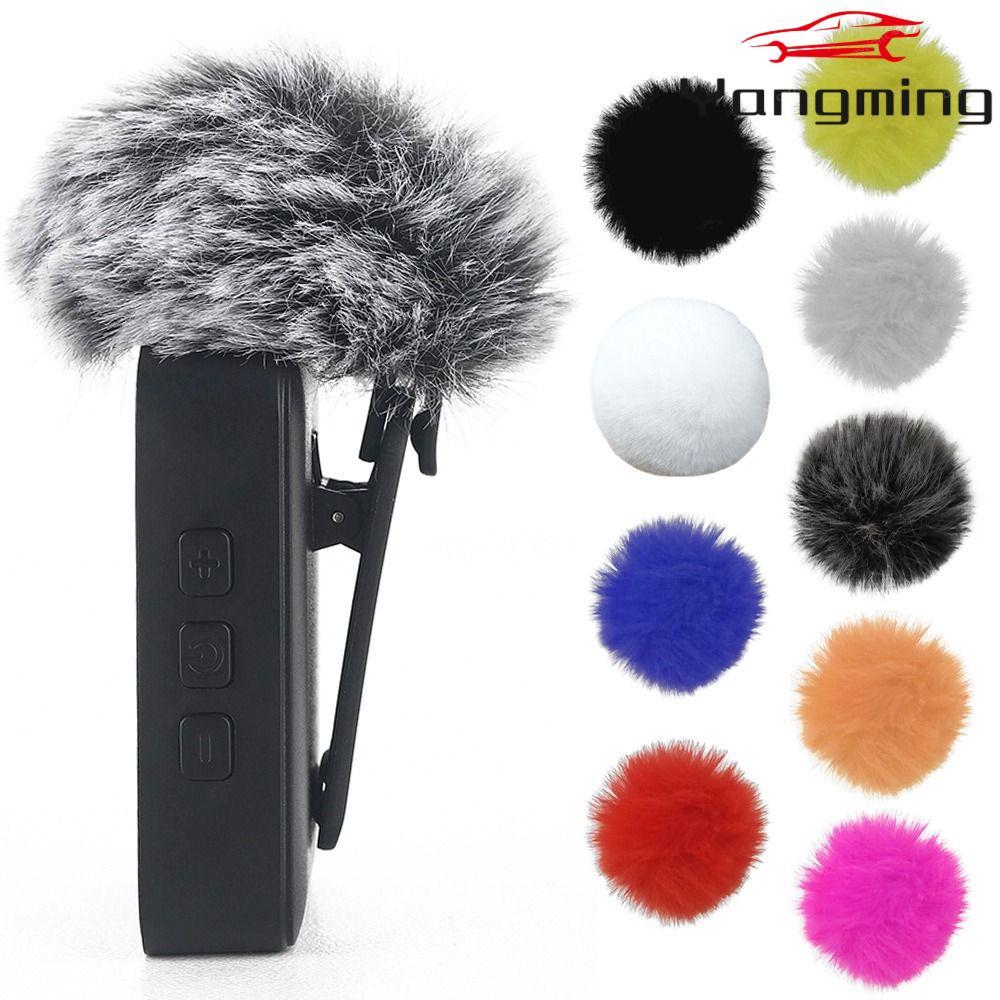 YANGMING Lavalier Mic กระจก,ยืดหยุ่นวัสดุ Furry กระจก,ทนทานสบาย Universal Fit Soft Wireless Collar M