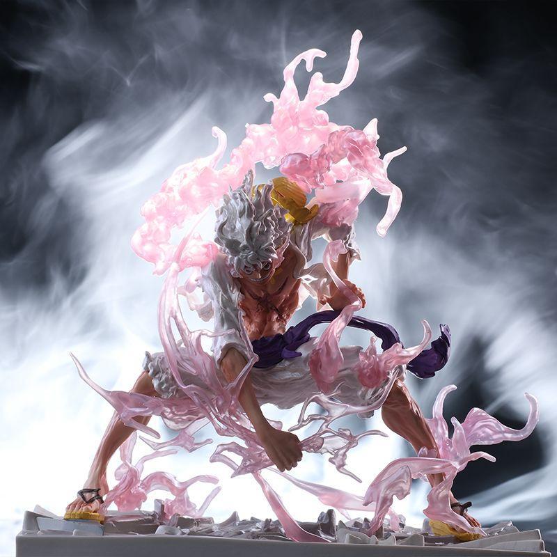 One Piece Hand-Made HZ ม่านเหล็ก Luffy Nical Luffy Double-Headed เปลี่ยนชุดตกแต่งวันเกิดเด็กของขวัญ