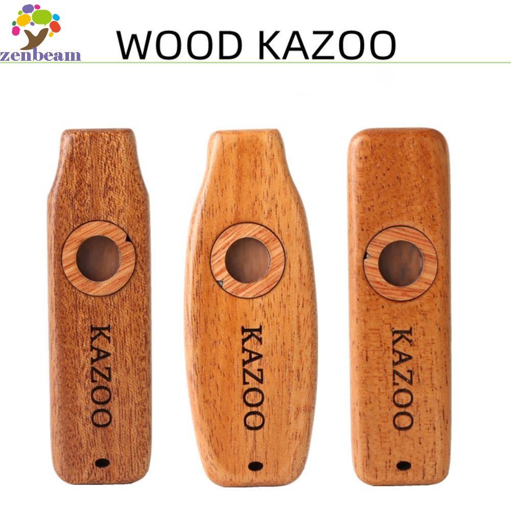 ZENBEAM น้ําหนักเบารองรับ Kazoo, เครื่องมือเรียนรู้ไม้ Kazoo, เพลงรองรับทนต่อการสึกหรอพร้อมเชือกเส้น