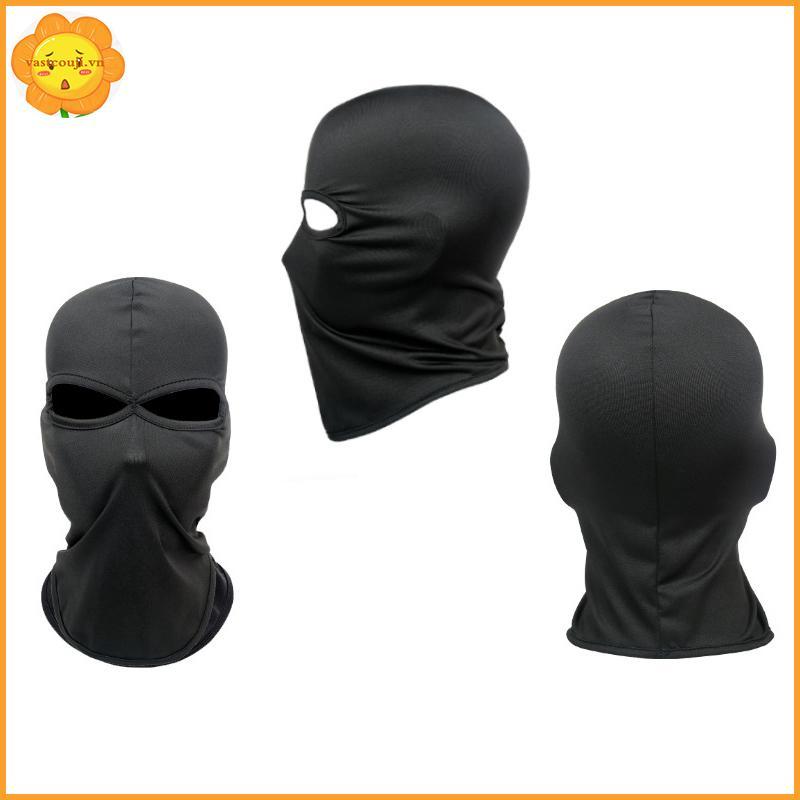 VASTJI 2 หลุม Balaclava รถจักรยานยนต์ Face Mask Moto หมวกกันน็อกสกี Ne Full Face Mask Windproof Face