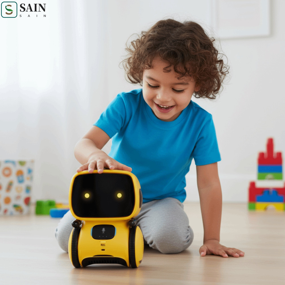 SAIN Emo Robot, ฟังก์ชั่นร้องเพลง Touch Control Smart Robot, หุ่นยนต์ของเล่น Voice Command Sensor Te