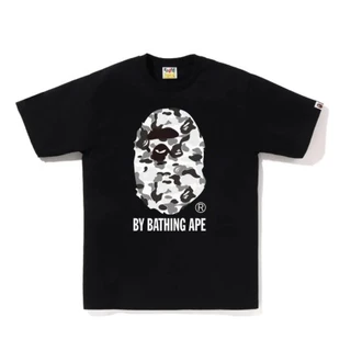พร้อมส่ง เสื้อยืดลําลอง พิมพ์ลาย BAPEe Ape Head สไตล์คลาสสิก แฟชั่นสําหรับผู้ชาย และผู้หญิง