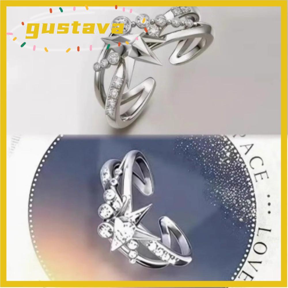GUSTAVA Love And Deepspace Ring, แหวนแต่งงานทองแดง Xavier, Sylus Zayne Rafayel แหวนปรับได้หญิง