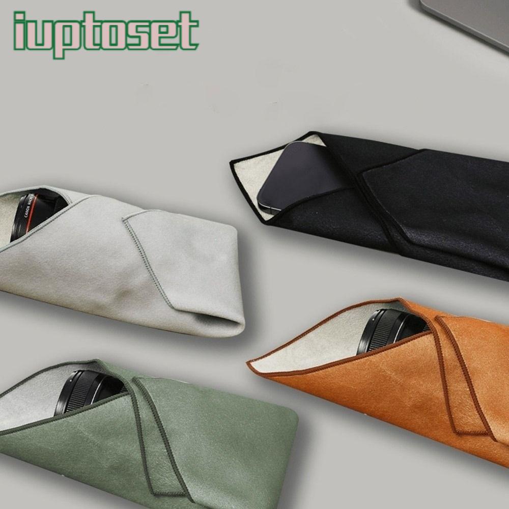 IUTTOSET ผ้าห่อกล้อง,ห่อรอบกระเป๋าReusableพับกล้องป้องกัน,อุปกรณ์ถ่ายภาพอุปกรณ์กันน้ําSelf-Adhesive Anti-Scratchเลนส์ผ้า