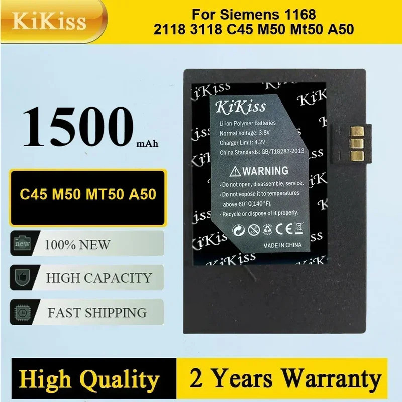 C45 M50 MT50 A50 แบตเตอรี่โทรศัพท์มือถือสําหรับ SIEMENS 1168 2118 3118 c45 M50 MT50 A50