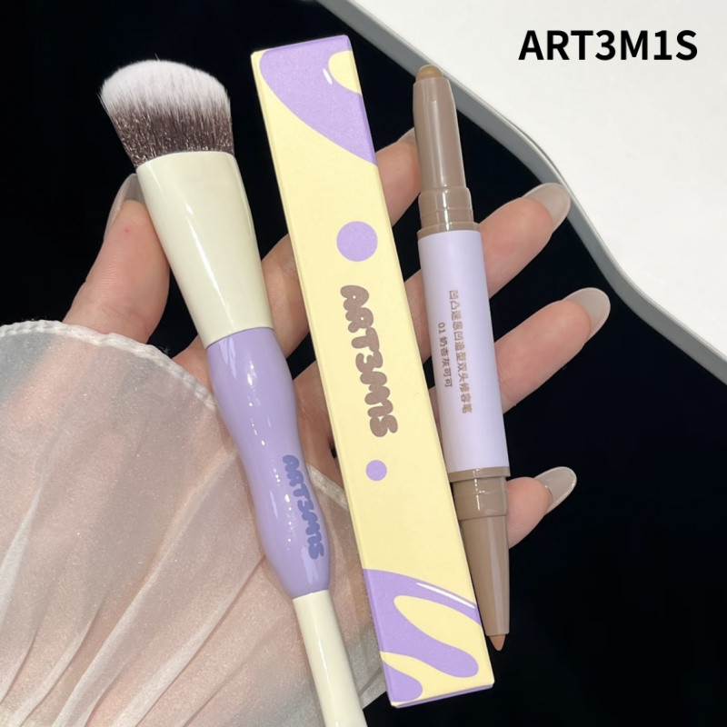 ART3M1S ปากกาคอนทัวร์ แปรงคอนทัวร์สองหัว คอนทัวร์ 3D แมตต์