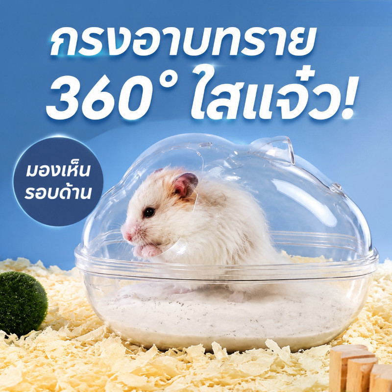 Hamster Cage กล่องทรายปัสสาวะ พลาสติก ขนาดเล็ก สําหรับหนูแฮมสเตอร์ ทำความสะอาดง่าย