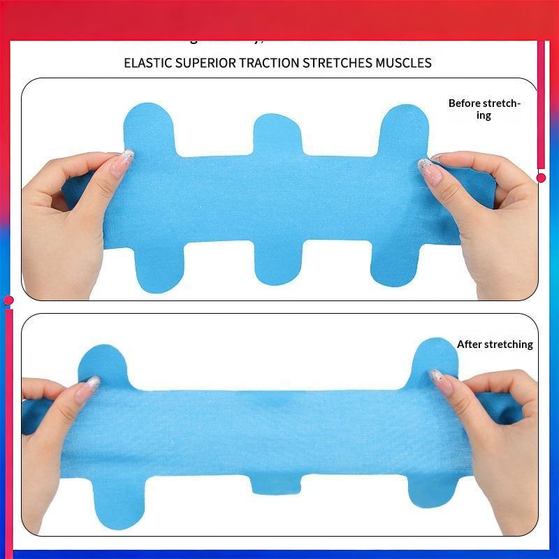 (ใหม่) 10 ชิ้น Achilles Tendon Precut Tape Athletic Tape ผ้ายืดหยุ่นระบายอากาศสําหรับข้อเท้ามีเสถียร