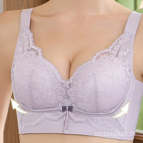 5 ซม.นึ่งขนมปังถ้วยทุกหน้าอกรวบรวม y Lace Deep V Bra QENN