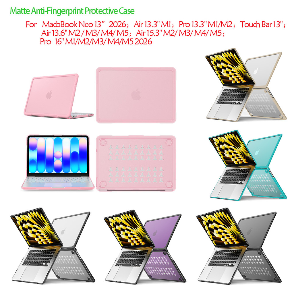 แล็ปท็อปโปร่งใส Cooling สําหรับ MacBook 2025 M2 M3 M4 M5pro M5max 2026 Pro Air Neo13 13.3 13.6 15.3 