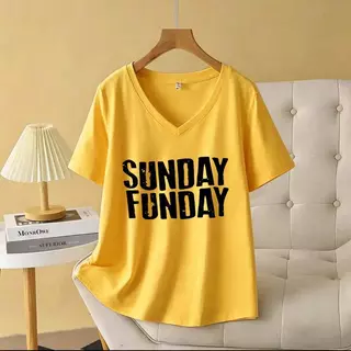 เสื้อยืดแขนสั้นผู้หญิง สไตล์อเมริกัน รุ่นใหม่ คอวี ทรงหลวม ฤดูร้อน ใส่สบาย ดูผอม ชุดลำลองสุดทันสมัย สื้อยืดผู้หญิงทุกวัน