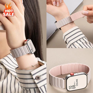 สายซิลิโคนแม่เหล็กสําหรับ Huawei Watch Fit 4/4 Pro Fit 5/5Pro Breathable สายรัดข้อมือฤดูหนาวสําหรับ Huawei Fit 3 2 1