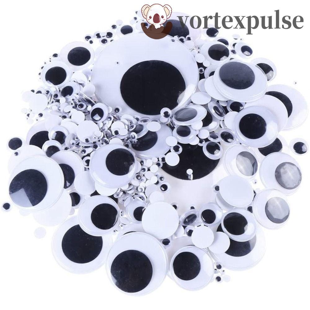 VORTEXPULSE Self-Adhesive Wiggle Eyes เย็บอุปกรณ์พลาสติกหัตถกรรมตุ๊กตาที่มีสีสันโครงการเด็ก Googly W