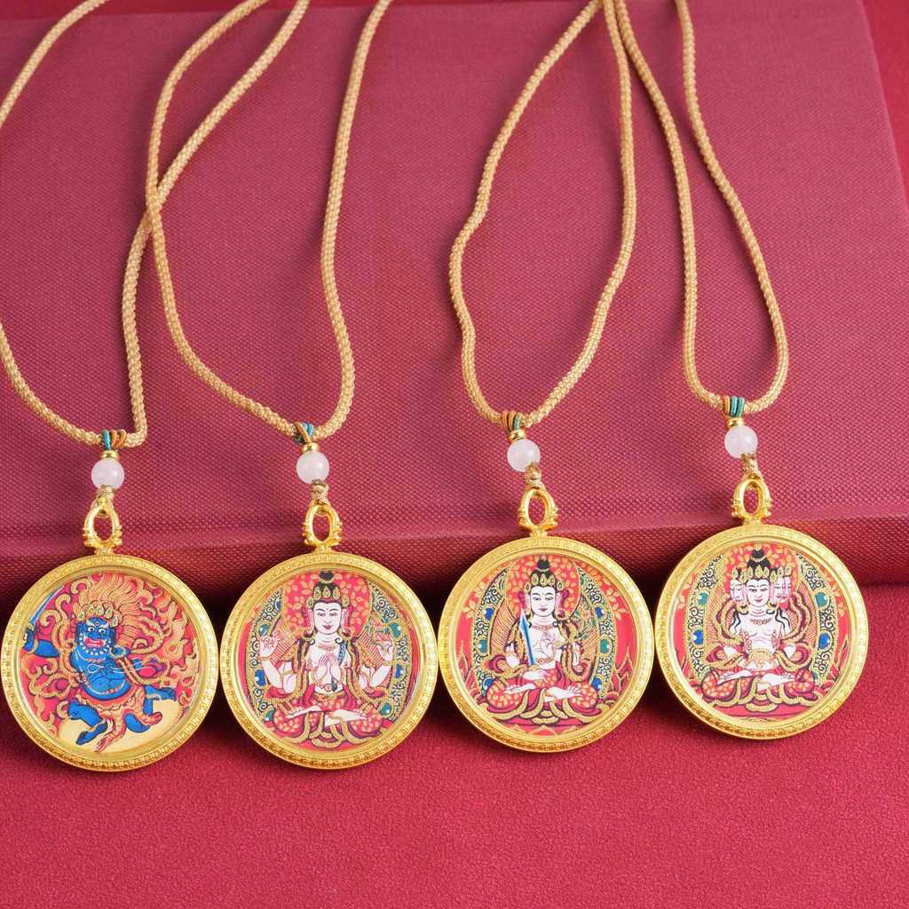 T Tangka Titanium Steel Round Amulet Amulet Portable Eight Patronus Guanyin Mini Gawu Box20260510