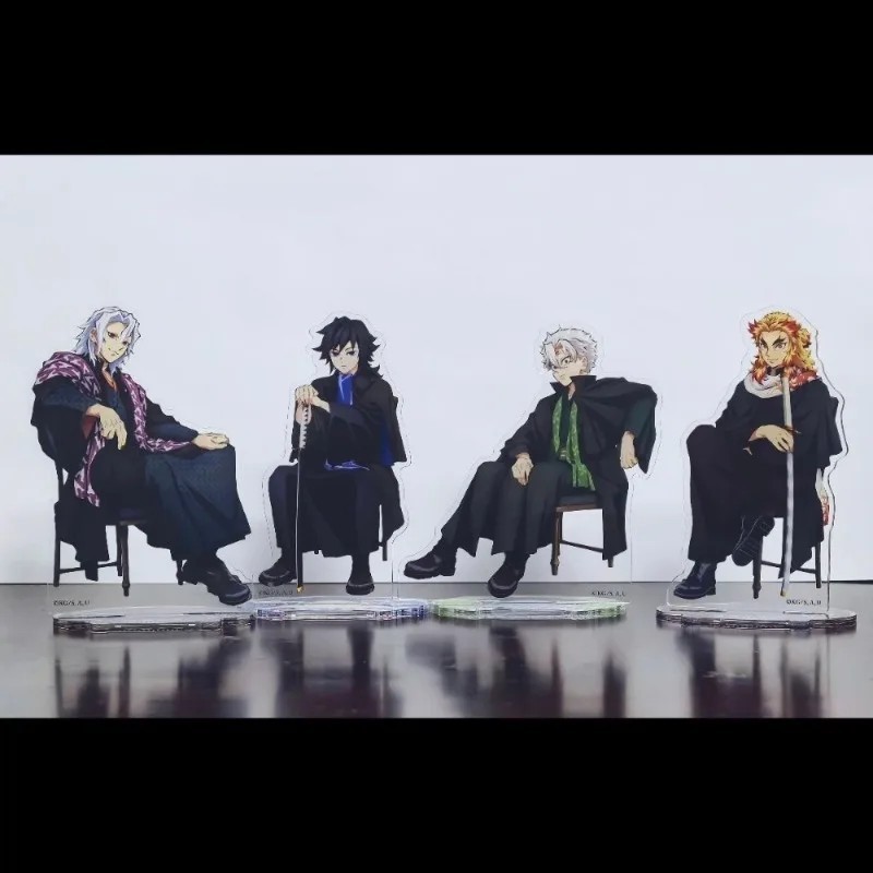 Standee Demon Slayer Demon Slayer Mica อะคริลิคชุดโต๊ะศึกษาตกแต่ง Sanemi Muichirou Giyu Rengoku Teng