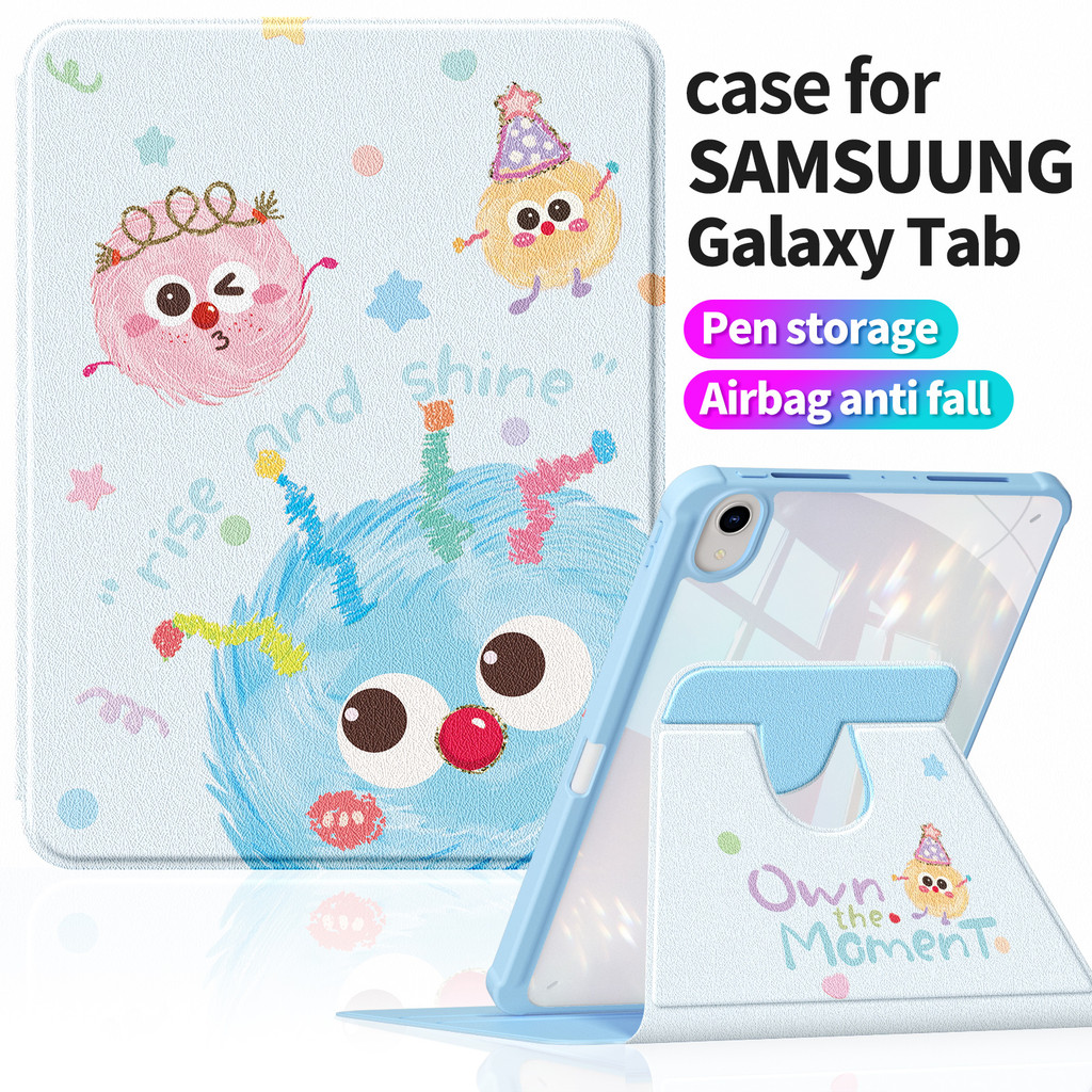 เคสอะคริลิค Samsung Tab S9+ S10+ 12.4" | Tab S7 FE S7+ ขอบนุ่มสไตล์ดอกไม้สด | Tab S11 11" Tab A11 11