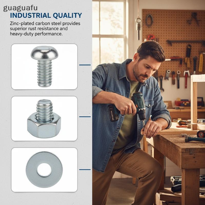 [guafu] สกรูน๊อตสมบูรณ์เครื่องซักผ้าชุด M2 M5 320 ชิ้น DIY อุปกรณ์สําหรับซ่อมเครื่องกลบ้านและโรงรถ k
