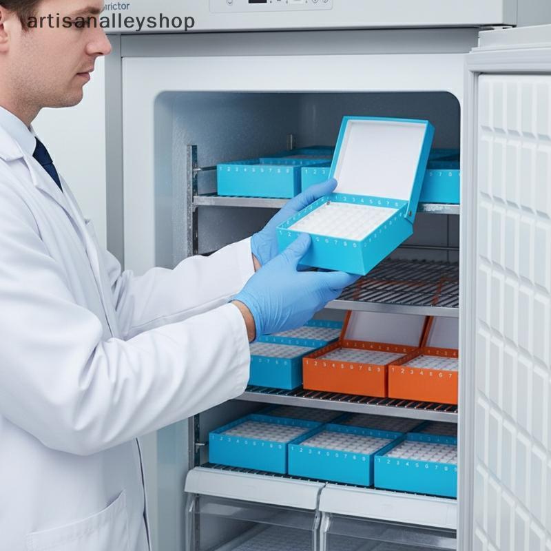 [ARTYY] Flip Top Cell Cryopreservation Box 16 36 49 81 100partments High Capacity Paper Organizers f