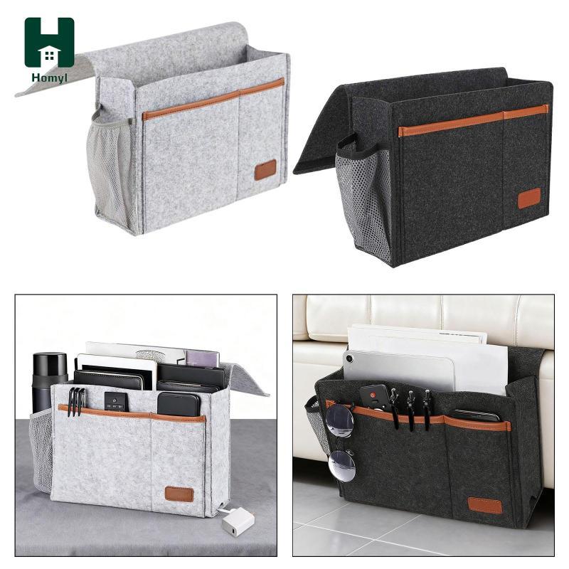 Homyl Loft Bed หอพักวิทยาลัยข้างเตียงจัดเก็บ Felt กระเป๋าแขวนกระเป๋าสําหรับห้องนอนห้องนั่งเล่นใช้