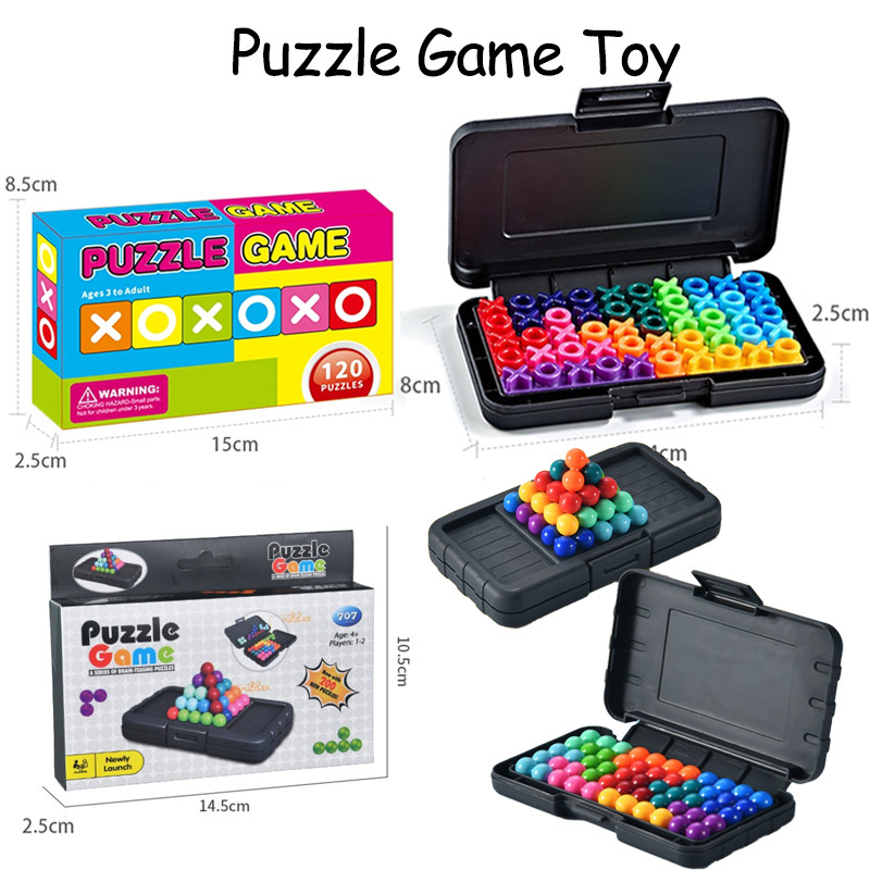 Kanoodle Magic Bead/XO Pyramid Puzzle Game, Two Ways To Play (2D และ 3D) พร้อมท้าทายปริศนา 200 ตัว