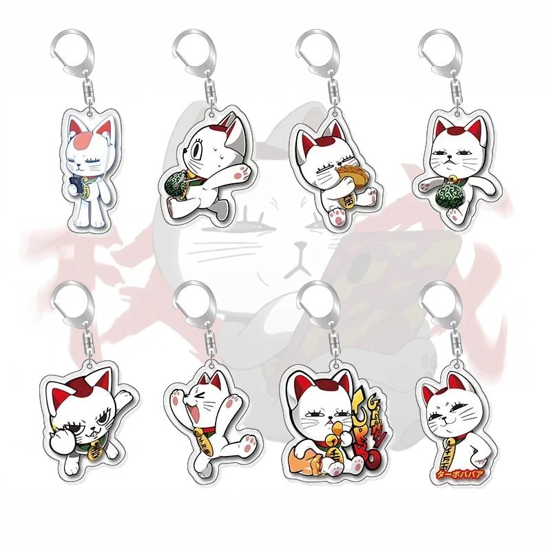 Dandadan Old Lady Turbo Anime Mica Acrylic Keychain - ชุดพวงกุญแจ 8 ชิ้น พิมพ์ลาย Dandadan สําหรับตก