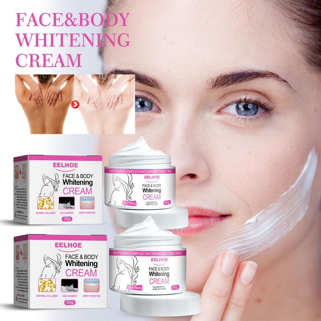 ใหม่ ซื้อ 2 แถม 1 EELHOE Face & Body Whitening Cream 30g Underarm Inguinal Cream ครีมไวท์เทนนิ่งรักแ