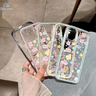 เคสไอโฟน สำหรับ iPhone 17 16 15 Pro Max 11 12 13 14 6 6P 7 8Plus X XR XS Max สัตว์ตัวน้อยหลากสี สำหรับ TPU นุ่ม 2-in-1