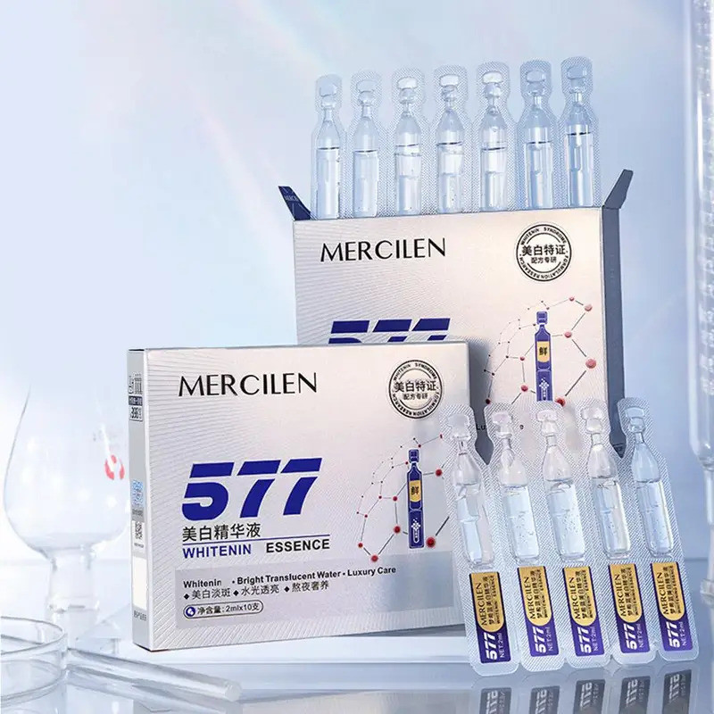 10 ชิ้น/กล่อง Hyaluronic Acid Face Serum Deep Nourishing Collagen Essence Moisturizing Brightening F