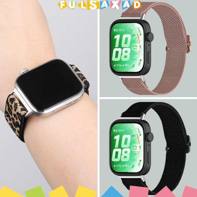 สายไนล่อน อ่อน for Huawei Watch Fit 5 4 3 / 5 Pro / 4 Pro อุปกรณ์เสริมสายรัดข้อมือกีฬายืดหยุ่น for Huawei Fit 3