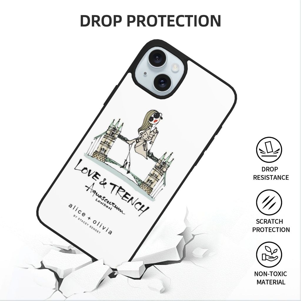 Vintage Alice + Olivia Print Case Shell เหมาะสําหรับ IPhone 16 17 Pro Max Plus Mini XR a9