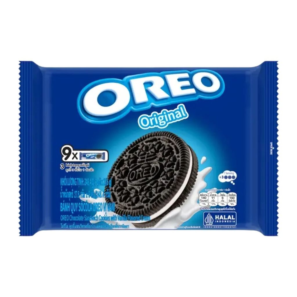 โอรีโอ คุกกี้วานิลลา(Oreo Vanilla Cream Sandwich Cookie 248.4g.)