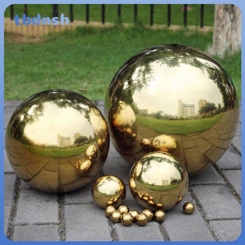 [tbdnsh] 304 Stainless Hollow Ball Seamless Mirror Ball Sphere Home Garden Deco