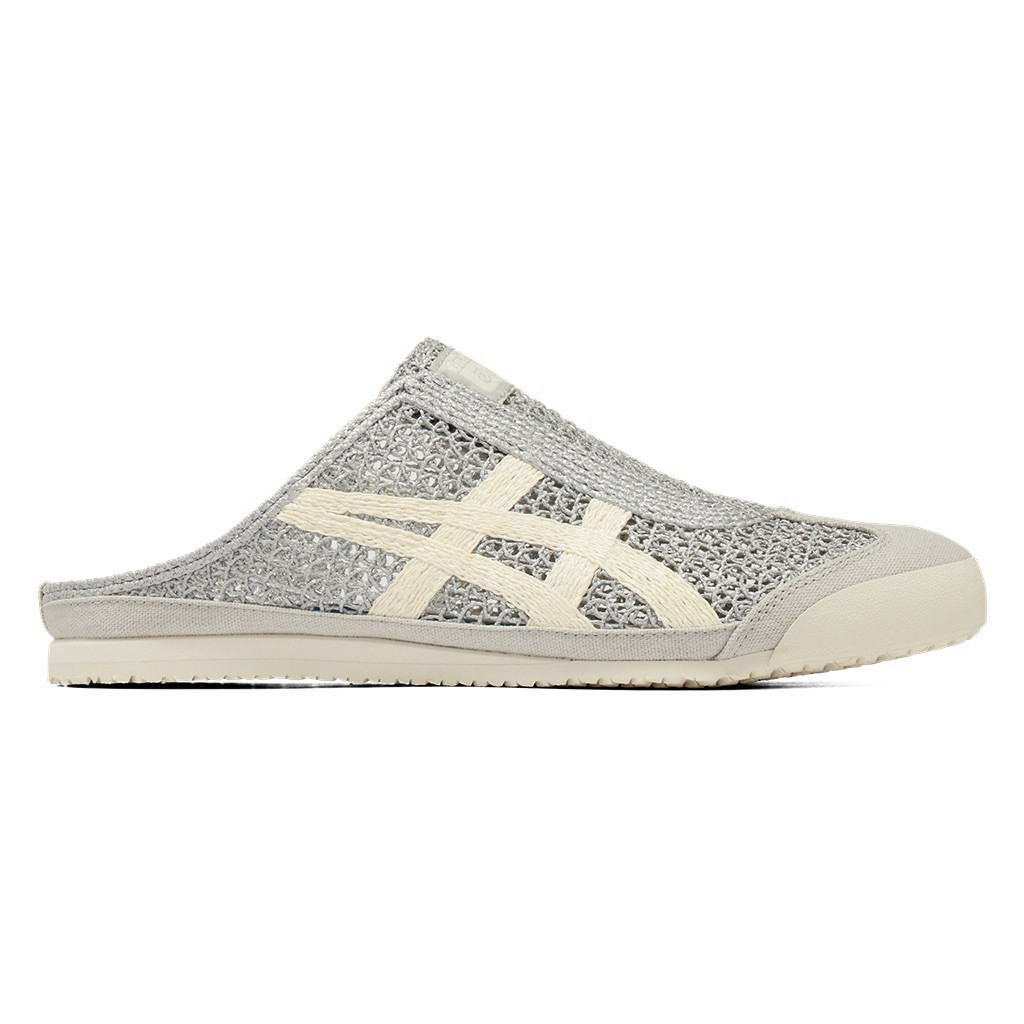 จัดส่งได้ทันที: Onitsuka Tiger Mexico 66 SABOT Sterling Silver/Cream Color ใหม่เอี่ยม สินค้าของแท้ มาพร้อมกล่องและฉลาก MKSZ