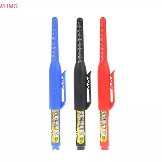 (wms) 45มิลลิเมตรหลุมลึกเครื่องหมายปากกายาวปลายปากกาหัวช่างไม้ปากกา/สีฟ้า/สีแดงหมึกกันน้ําสําหรับวัดงานไม้เครื่องมือมือ
