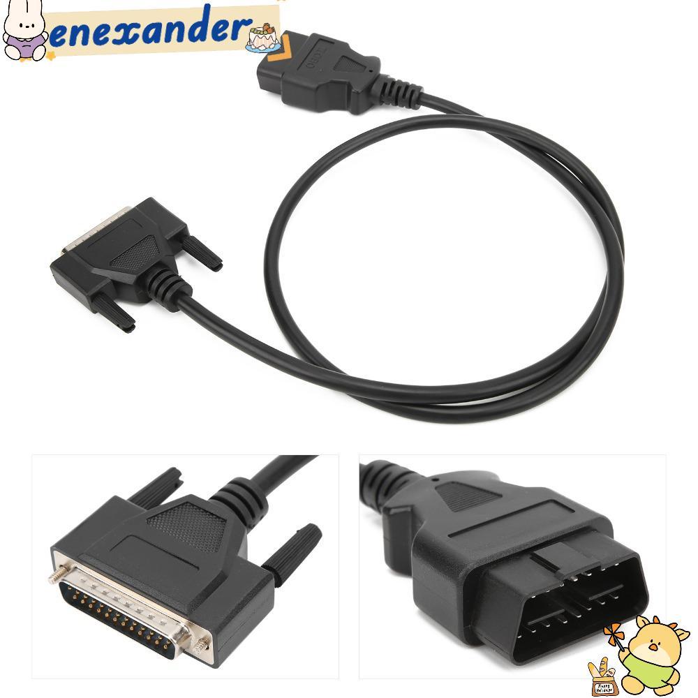 EXER OBD2 ถึง DB25 สายหลัก, Universal 59.-6in150 ซม.สายไฟวินิจฉัย,ใช้งานร่วมกับ ABS & ทองเหลืองชายสา