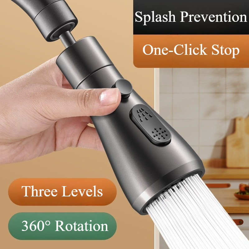 Universal Faucet Extenderสําหรับห้องครัวผักอ่างล้างหน้า Universal Joint หัวฉีดน้ําหมุนก๊อกน้ํา Splash Proof อุปกรณ์