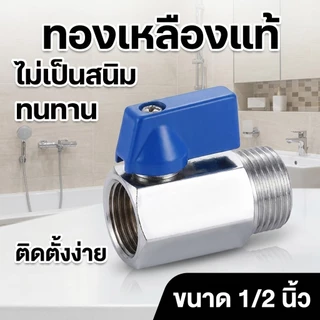 มินิบอลวาล์ว (ผม.) 1/2 นิ้ว (4หุน) ซันวา SANWA Mini Ball Valve (MF) 1/2" (เกลียวนอก-ใน)
