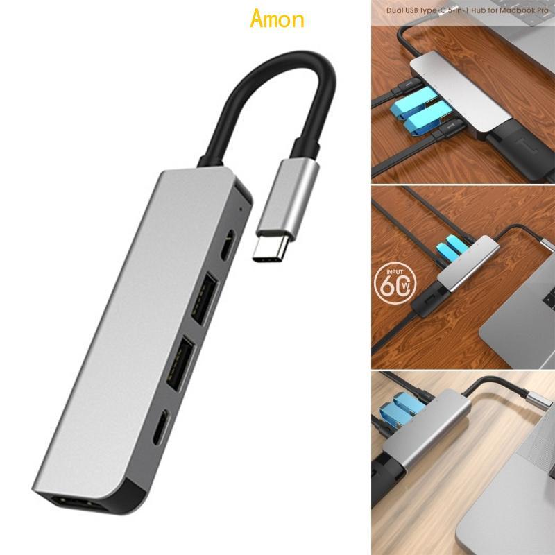 Amon USB TypeC Hub 4K30hz PD60W อเนกประสงค์สําหรับ SSD HDTV Dock