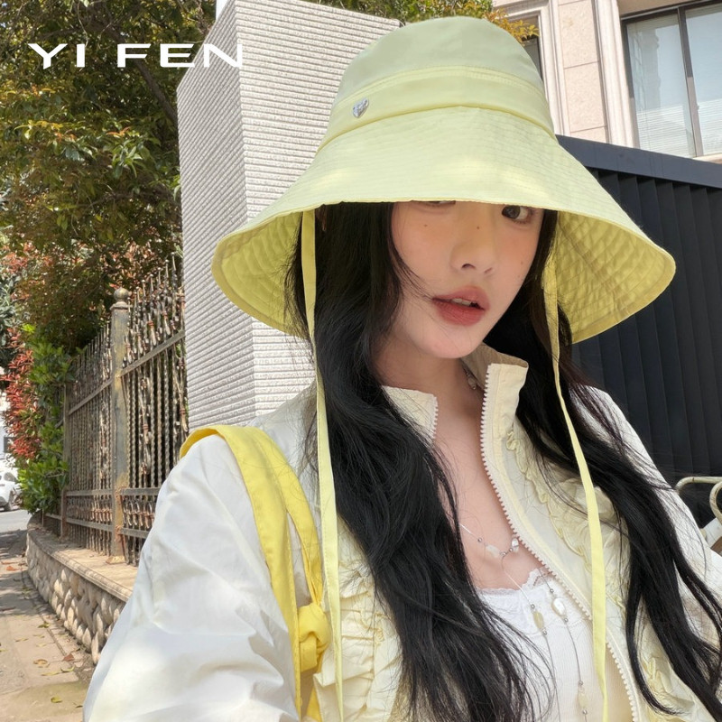 YIFEN หมวกหญิงป้องกันแสงUV ขอบกว้าง ระบายอากาศได้รวดเร็ว สวมใส่ง่ายในฤดูร้อน