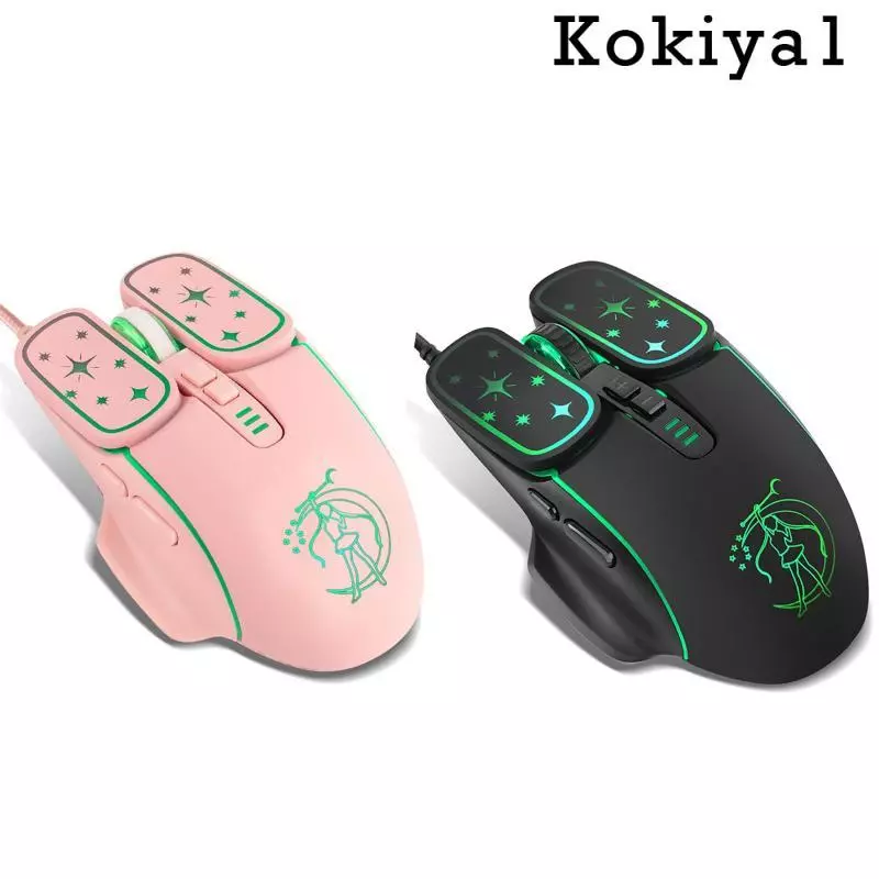 เมาส์เกมมิ่งมีสาย RGB แบบเงียบ ปรับความเร็ว 4 ระดับ