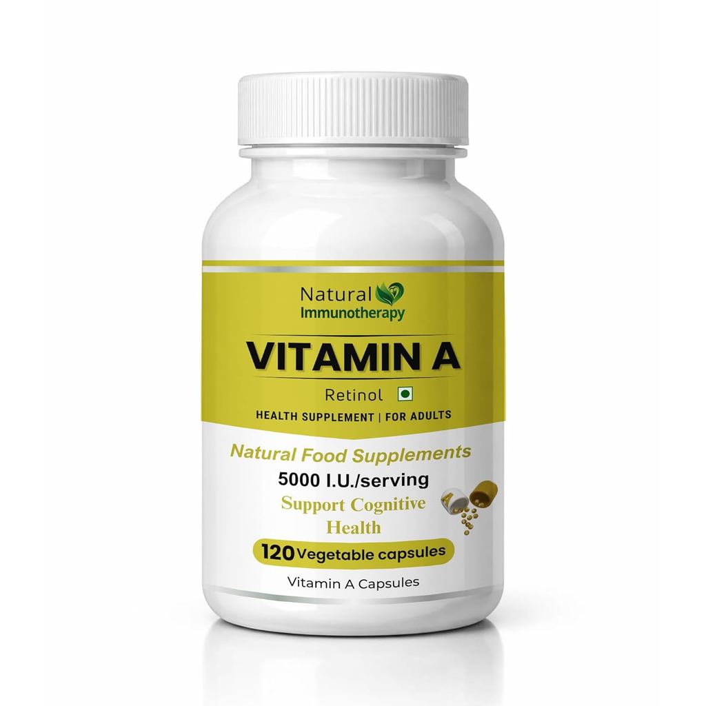 NIT วิตามิน A 5000 IU (Retinol) – Immune, Vision & Skin Support | อาหารเสริมโภชนาการ | Dantura Botan
