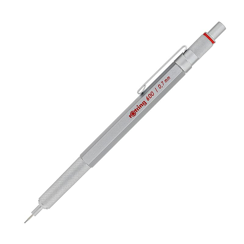 Rotring mechanical pencil Rotring 600 0.7mm silver [Japanese genuine product]