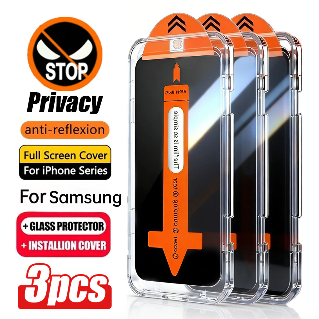 3PCS ฟิล์มกระจกนิรภัย For Samsung A27 A17 A57 A07 A06 A16 A36 A55 A05S A15 A23 A56 A54 A52 A22 A53 S25 S24 Ultra A35 A51