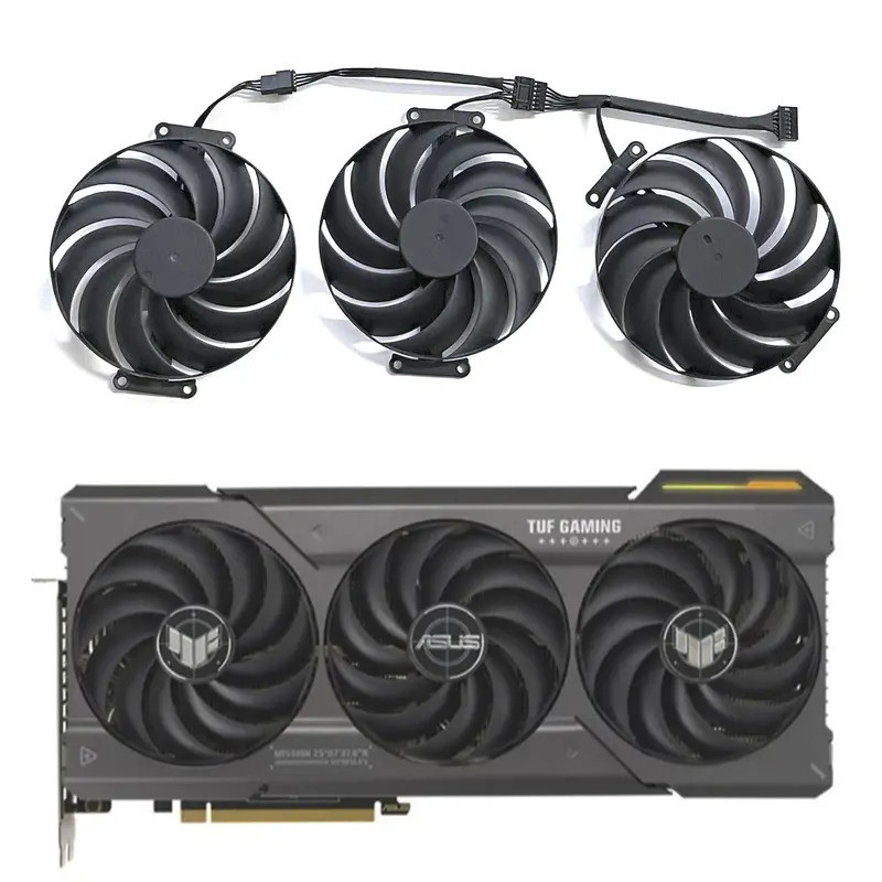 ใหม่ 98MM CF1015U12D T129215SU 7PIN RX7700XT GPU พัดลมสําหรับ ASUS TUF Gaming Radeon RX 7700 XT RTX 